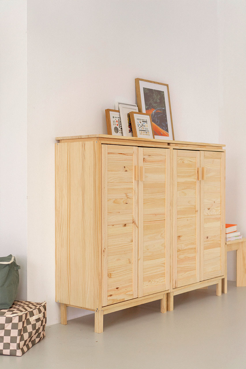 Imagen de ambiente 2 para:Armario bajo aparador de madera natural